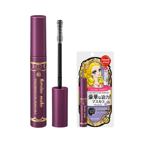 KISS ME HEROINE MAKE VOLUME AND CURL MASCARA WATERPROOF (MEGA BLACK)