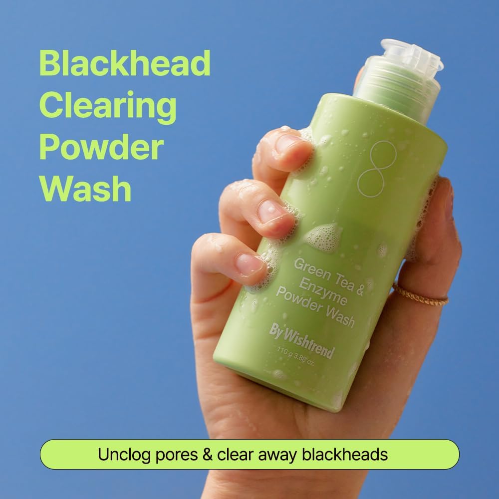 BY WISHTREND GREEN TEA & ENZYME POWDER WASH