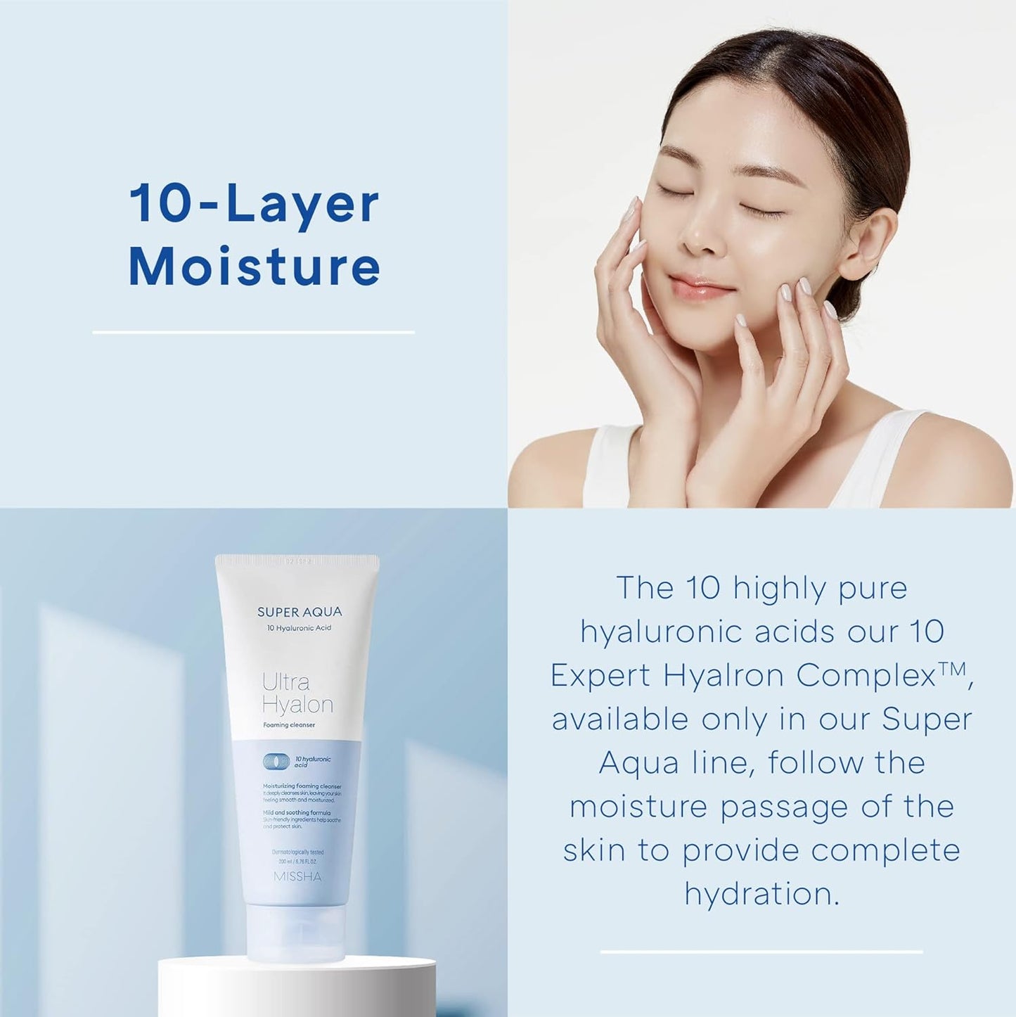 MISSHA SUPER AQUA ULTRA HYALRON FOAMING CLEANSER