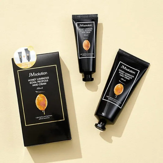 JM SOLUTION HONEY LUMINOUS ROYAL PROPOLIS HAND CREAM BLACK