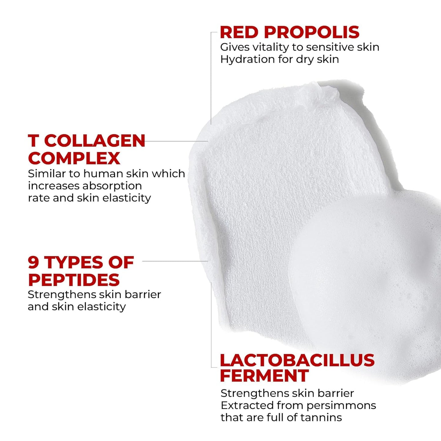 MEDIPEEL RED LACTO COLLAGEN CLEAR FOAM CLEANSER 2.0 PEPTIDE 9