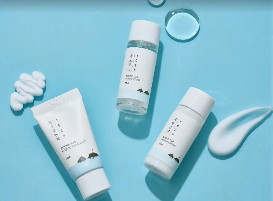 ROUND LAB - 1025 DOKDO ON THE GO KIT (CLEANSER+TONER+LOTION) 40ML+50ML+50ML