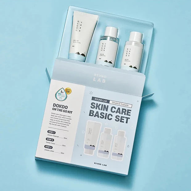 ROUND LAB - 1025 DOKDO ON THE GO KIT (CLEANSER+TONER+LOTION) 40ML+50ML+50ML