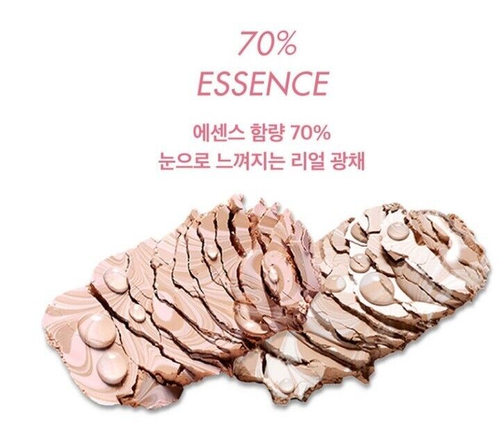 AGE 20'S ESSENCE COVER PACT SHINING DROPS EDITION 1 CASE + 3 REFILLS PINK LATTE NO.23