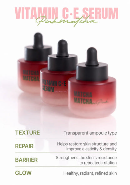 CUSKIN PINK MATCHA VITAMIN C·E SERUM