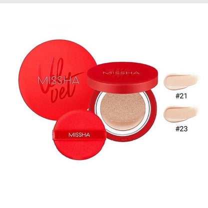 MISSHA VELVET FINISH CUSHION - 2 COLOURS