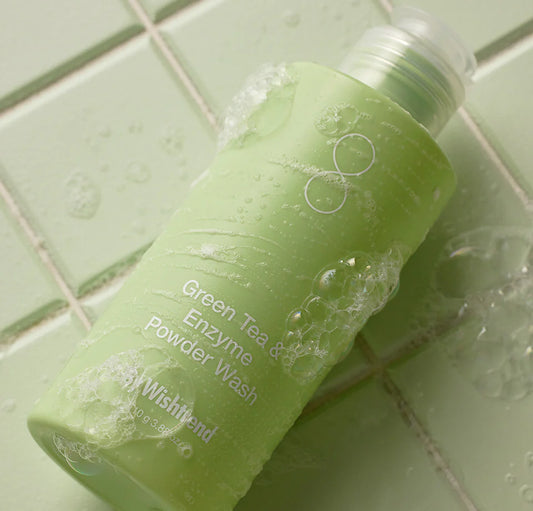 BY WISHTREND GREEN TEA & ENZYME POWDER WASH